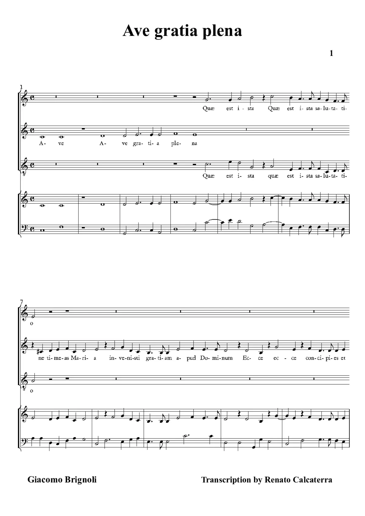 Ave gratia plena - Page 1