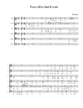 Ecco ch'io lass'il core