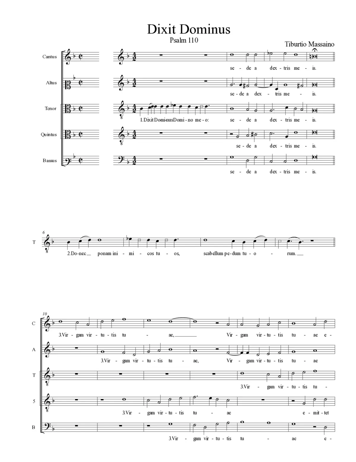 Dixit Dominus - Page 1