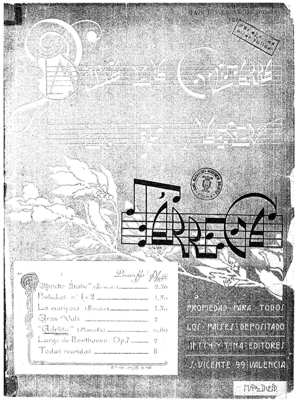 Capricho árabe - Page 1