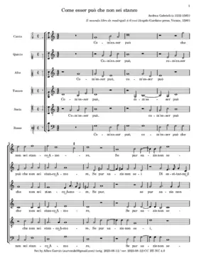 Come esser può che non sei stanco