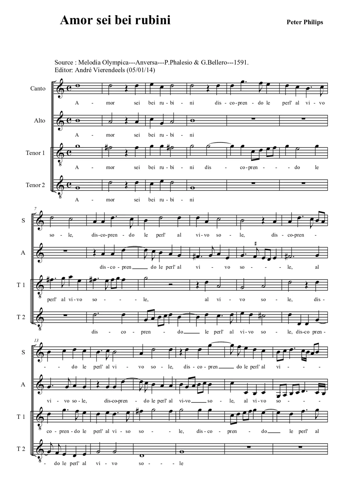 Amor se i bei rubini - Page 1