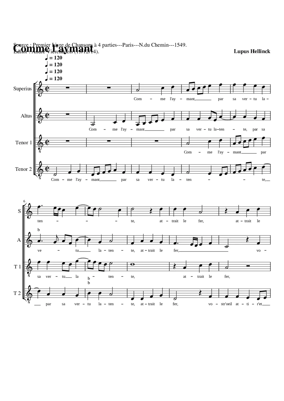 Comme l'aymant - Page 1