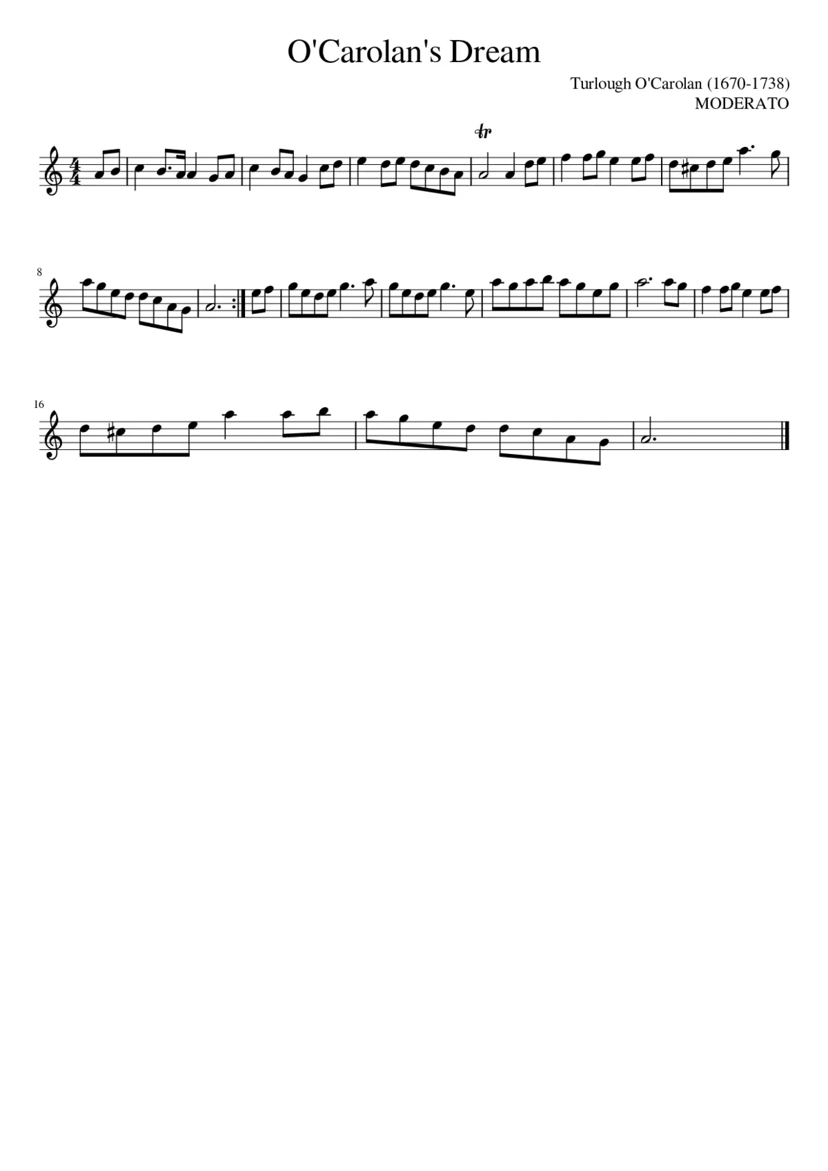 O'Carolan's Dream - Page 1