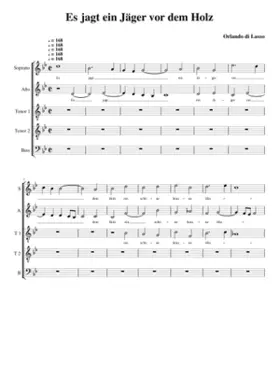 Es jagt ein Jäger vor dem Holz