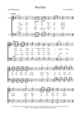 Bacchus, Fürst des Weins, D. 888
