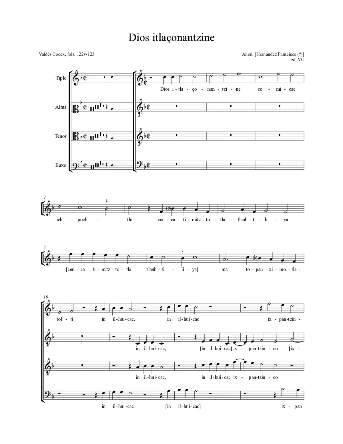 Dios itlaçonantzine - Page 1