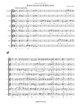 Kyrie for Double Choir