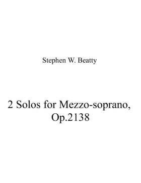 2 Solos for Mezzo-soprano