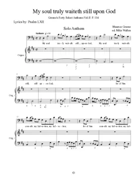 My soul truly waiteth still upon God