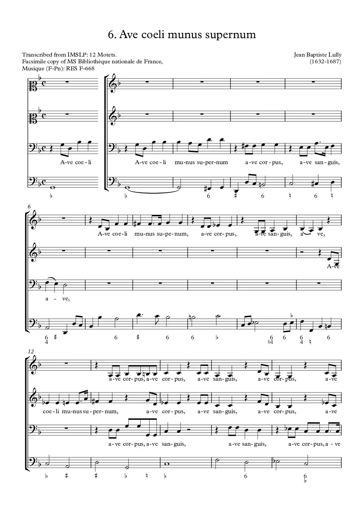 Ave caeli munus supernum - Page 1