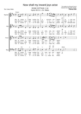 Now shall my inward joys arise