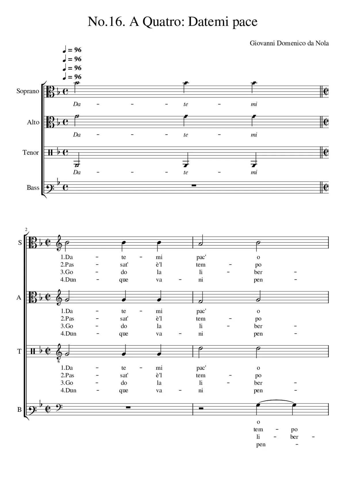 Datemi pace - Page 1
