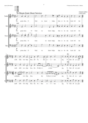 Te Deum (Short Service)