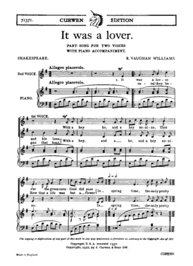 It Was a Lover and His Lass