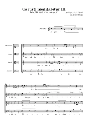 Os justi meditabitur III (D-Ju MS 33)