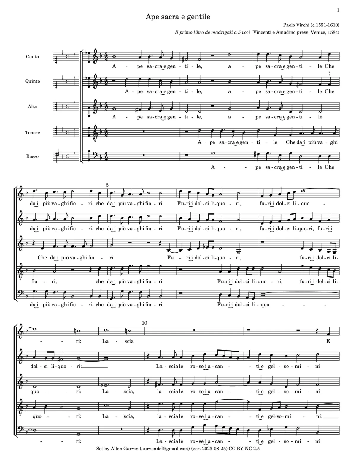 Ape sacra e gentile - Page 1