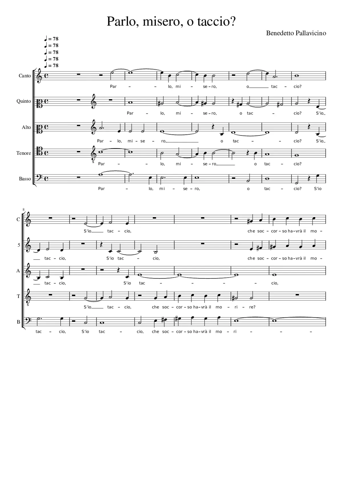 Parlo misero o taccio? - Page 1