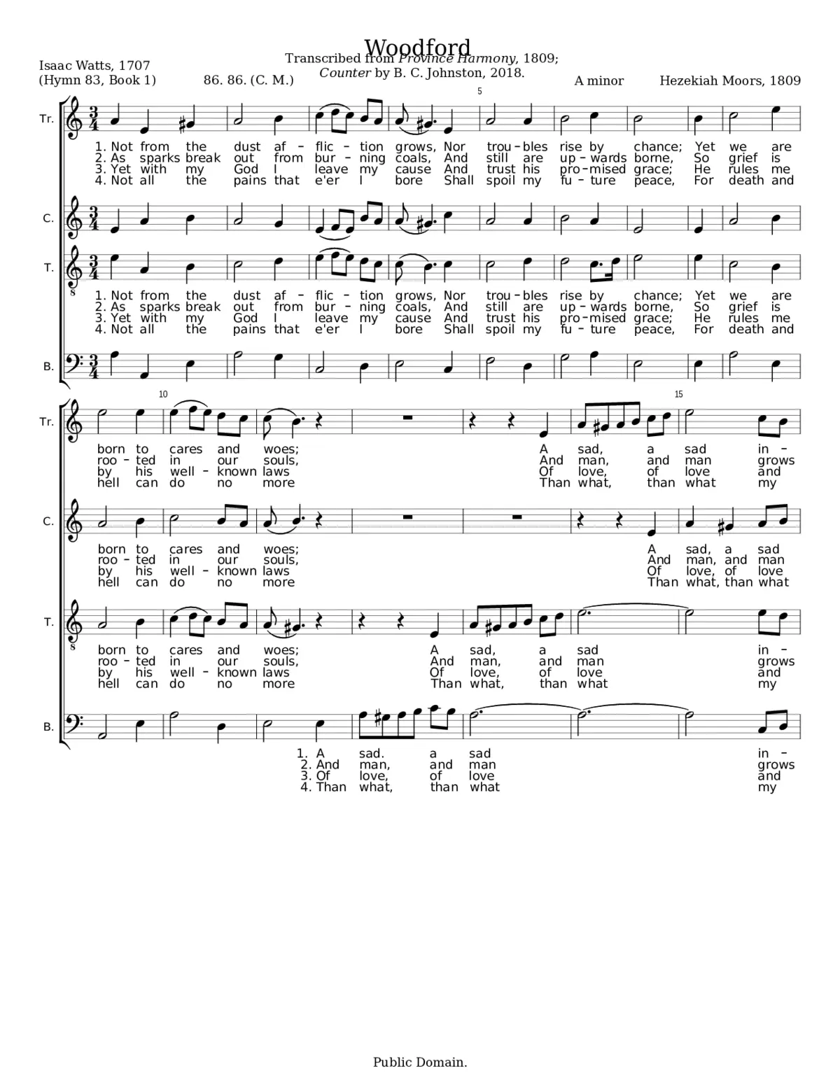 Woodford - Hezekiah Moors - Page 1