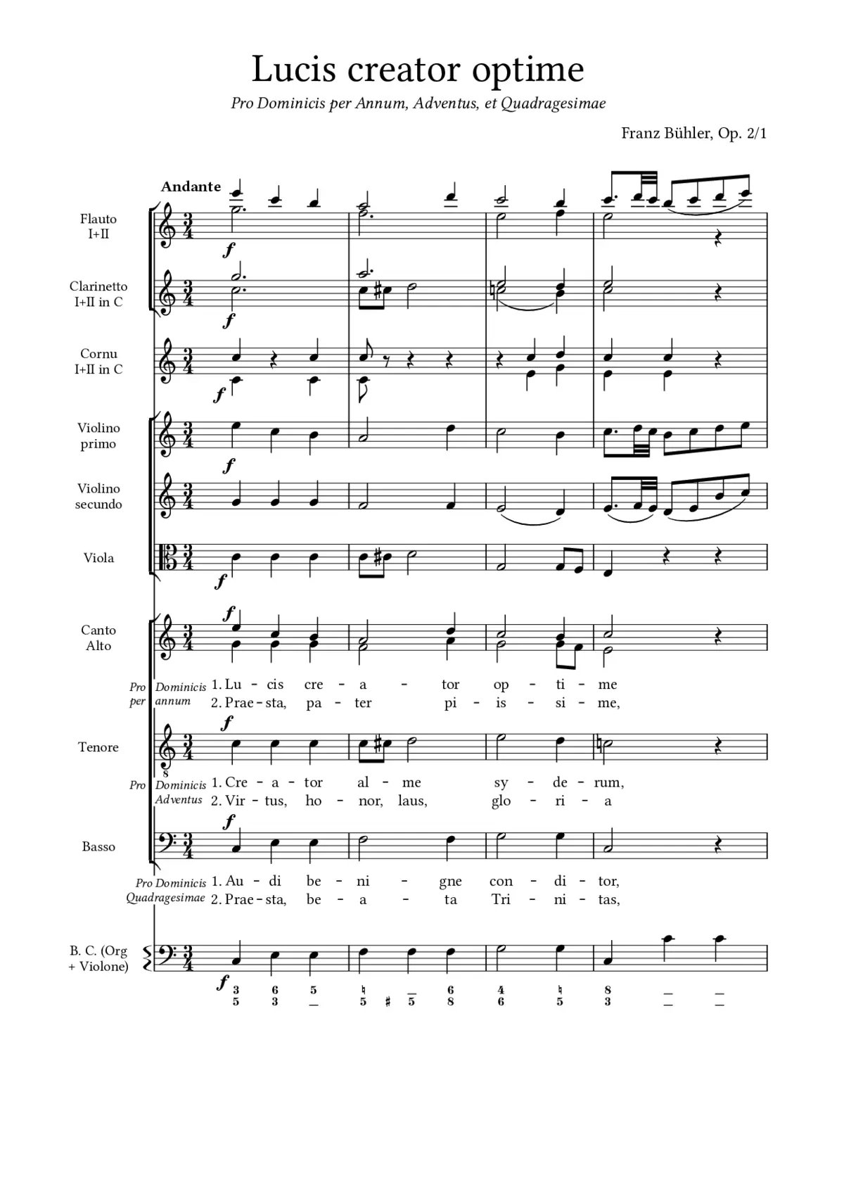 Lucis creator optime, Op. 2/1 - Page 1