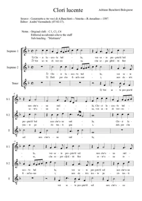 Clori lucent' e bella