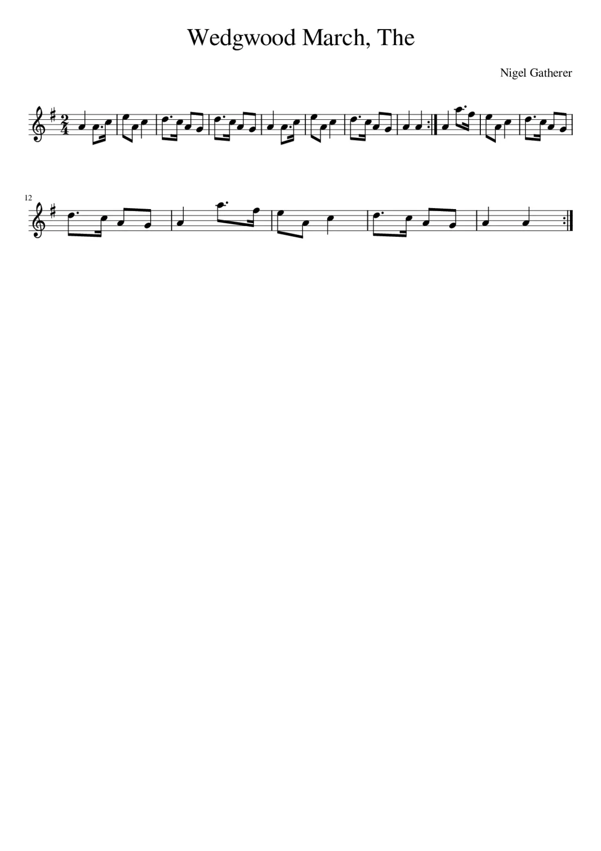The Wedgwood March - Page 1