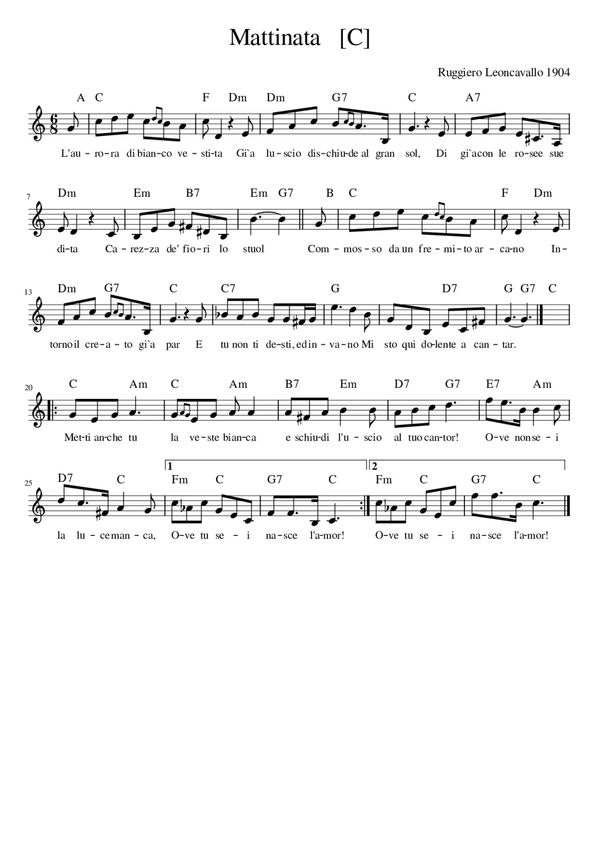 Mattinata - Page 1