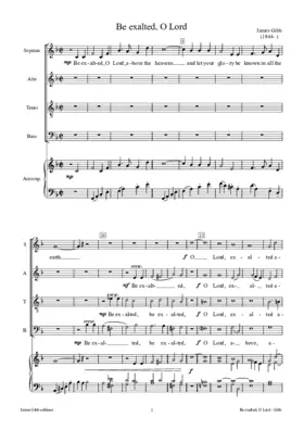 Be exalted, O Lord, above the heavens