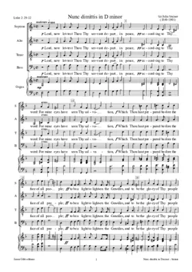 Nunc dimittis in D minor