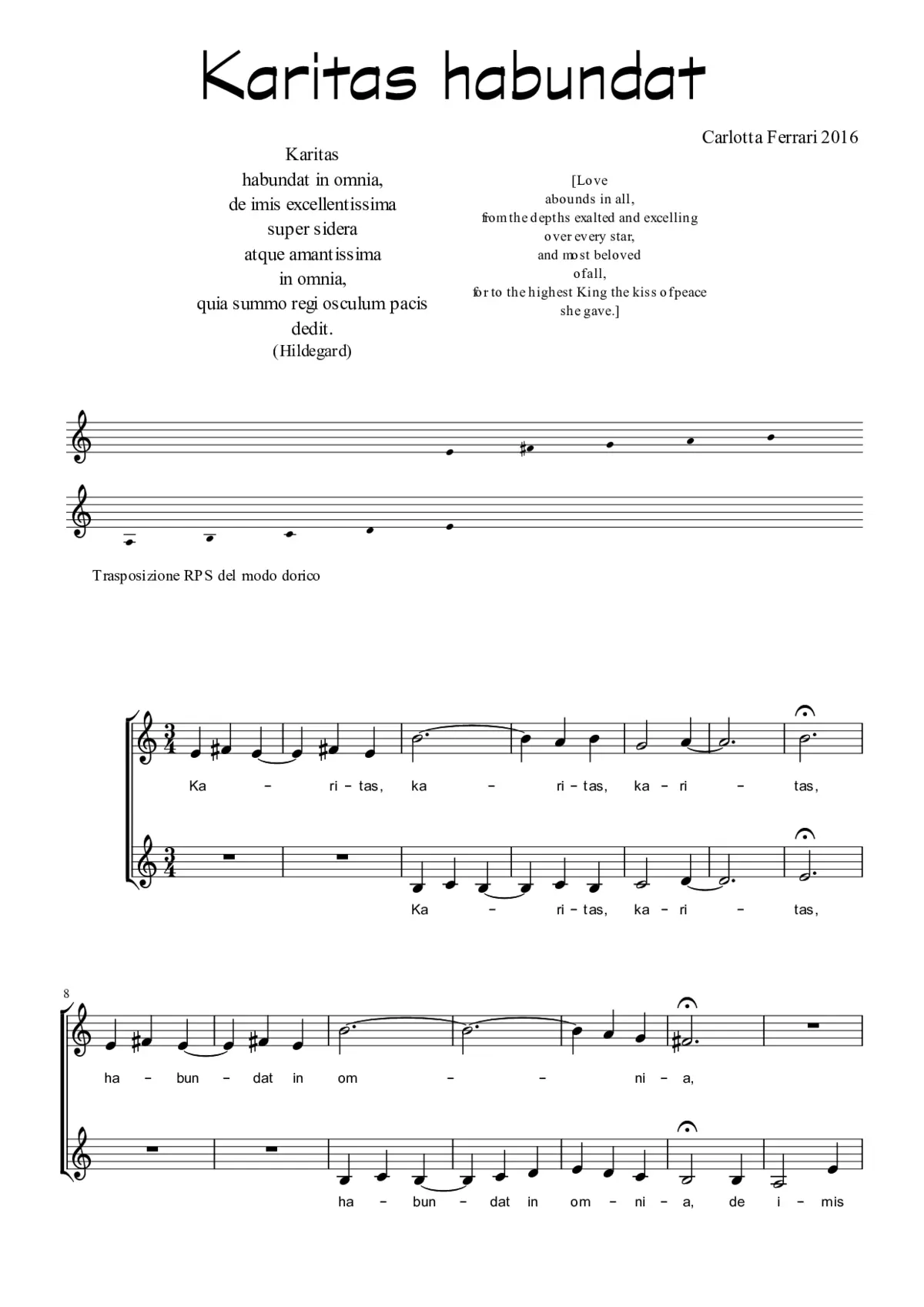 Karitas habundat - Page 1