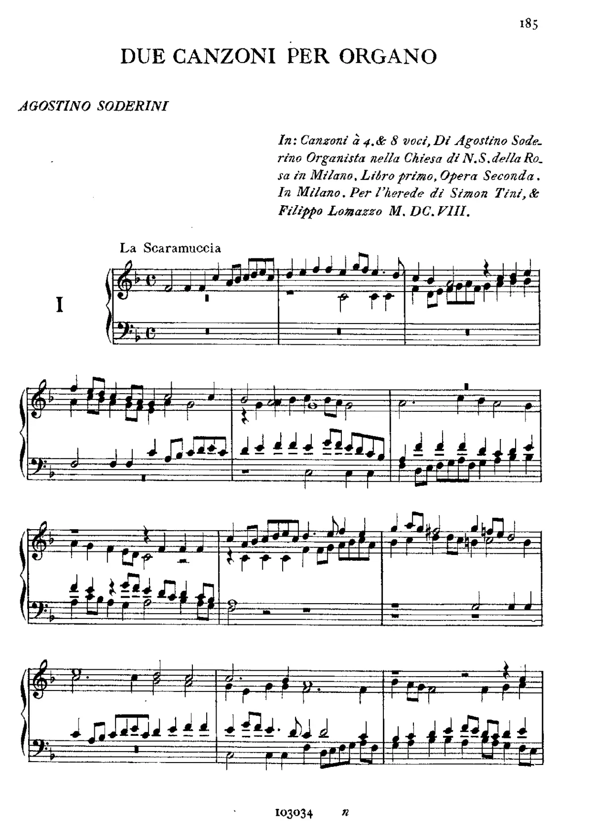 2 Canzoni per Organo - Page 1