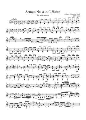 Violin Sonata No.3 in C major BWV 1005
