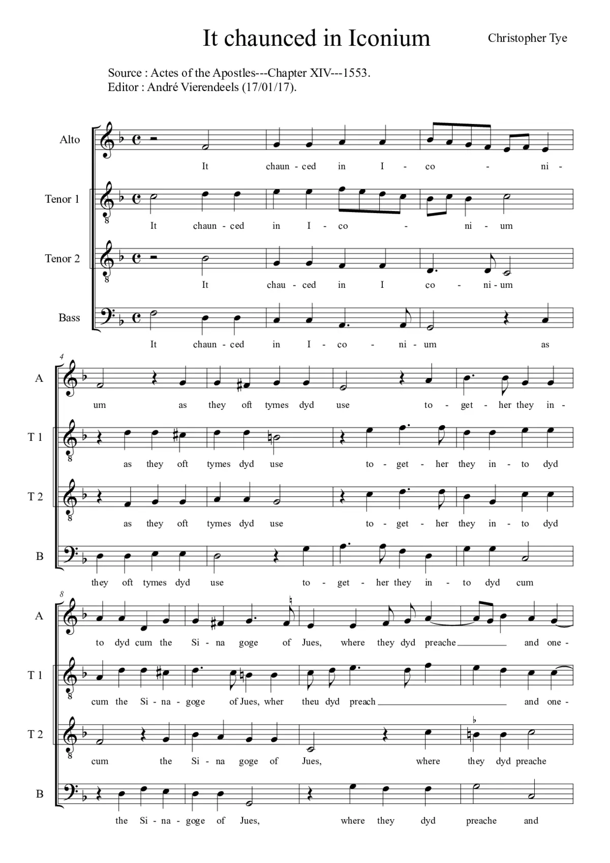 It chaunced in Iconium - Page 1