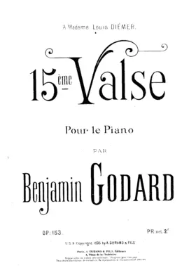 15ème Valse pour le piano