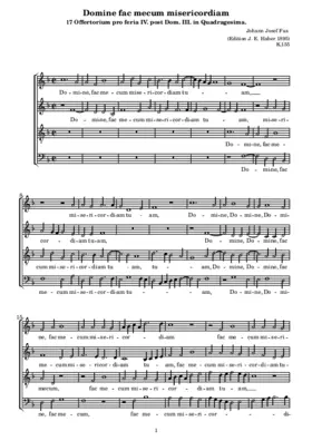Domine fac mecum misericordiam, K155