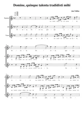 Domine quinque talenta tradidisti mihi