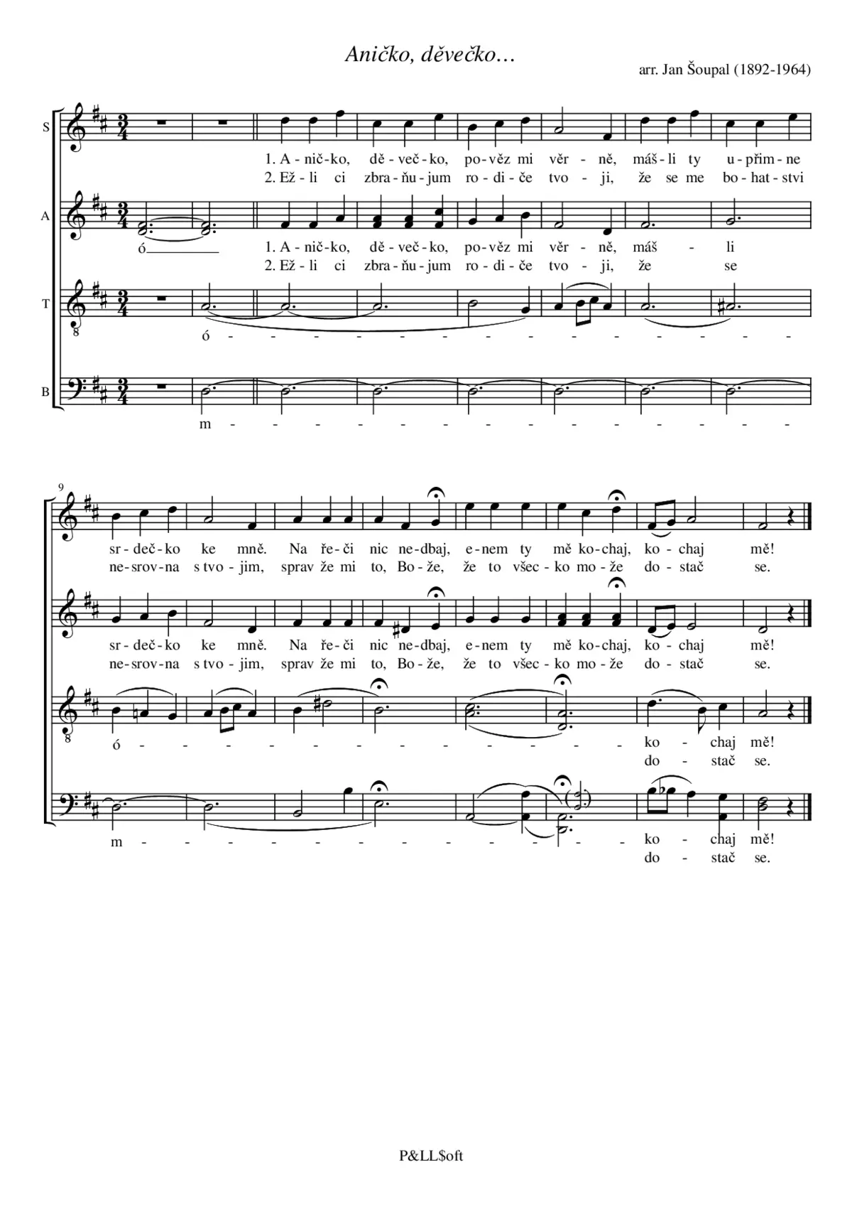 Aničko, děvečko - Page 1
