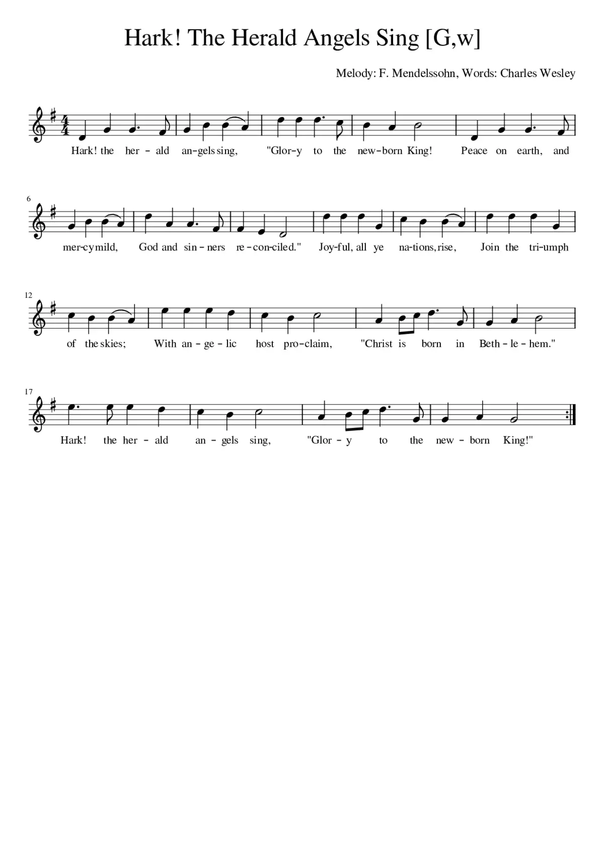 hark the herald angels sing - Page 1