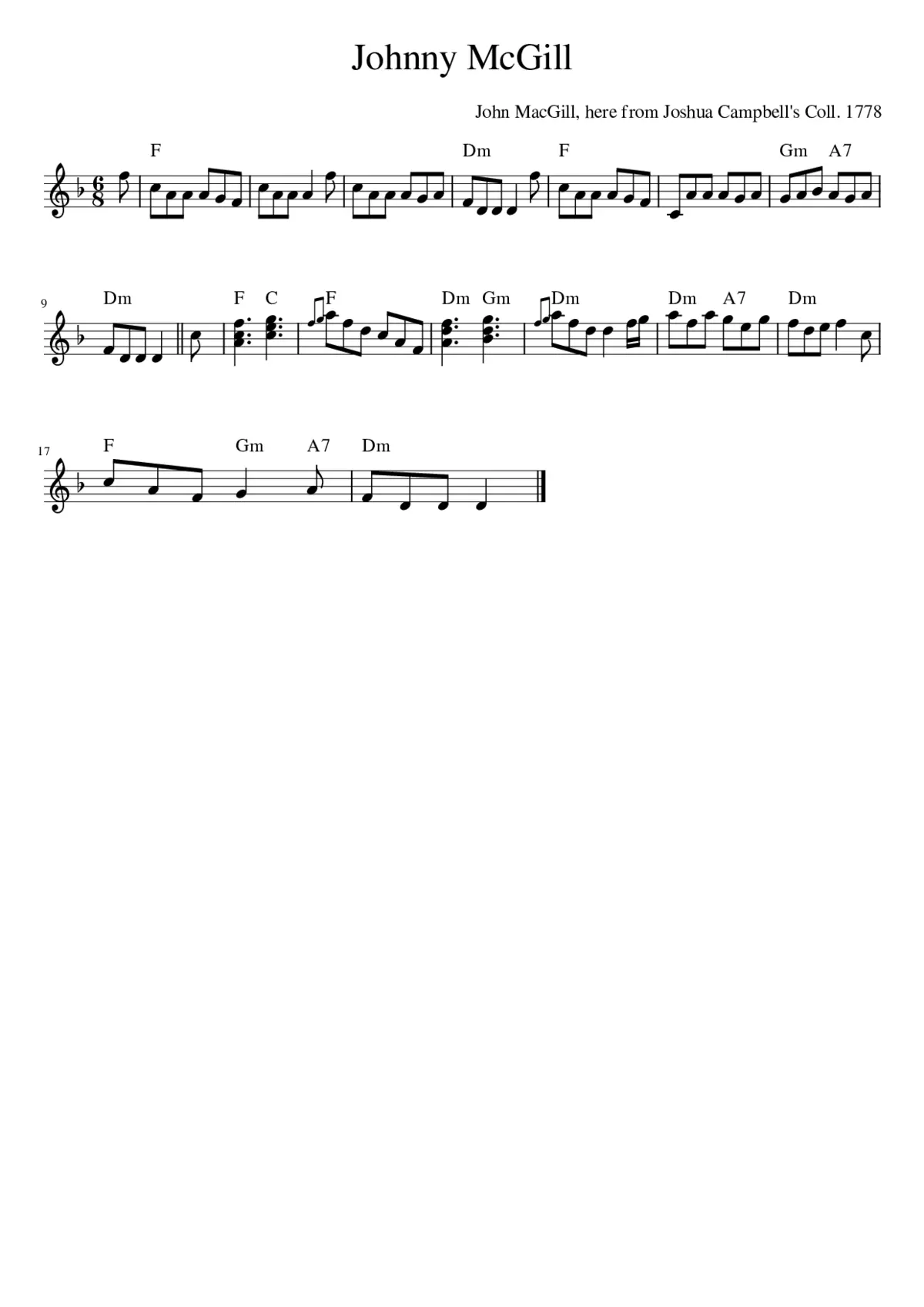 Johnny McGill - Page 1