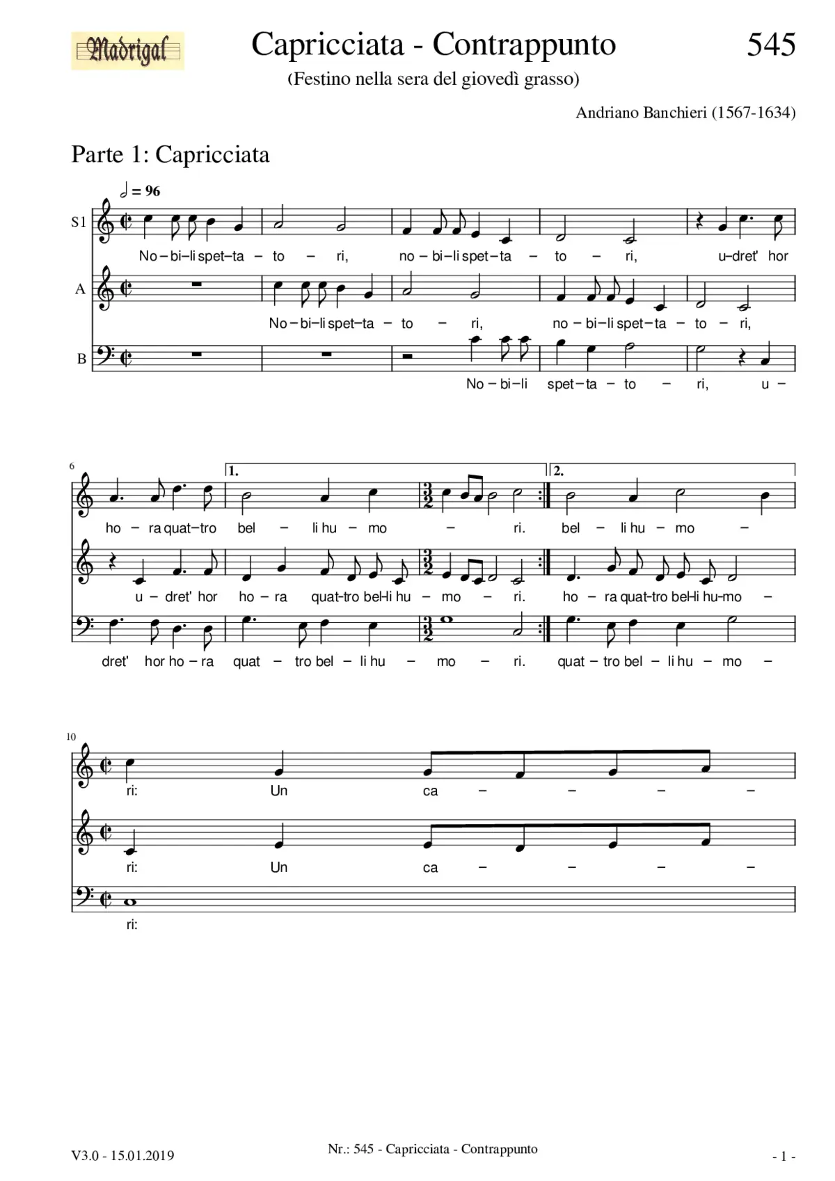 Contrapunto bestiale alla mente - Page 1