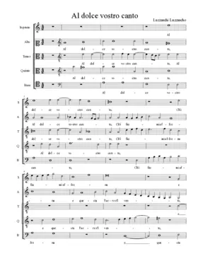 Al dolce vostro canto