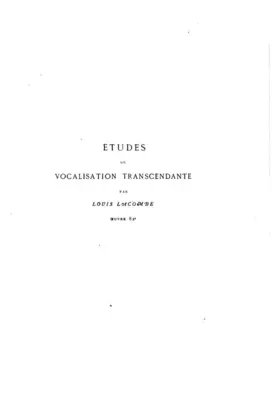 10 Etudes de vocalisation transcendante