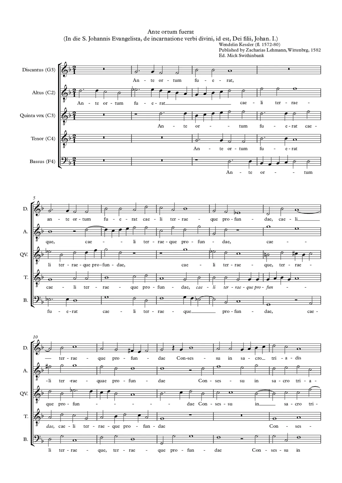 Ante ortum fuerat - Page 1