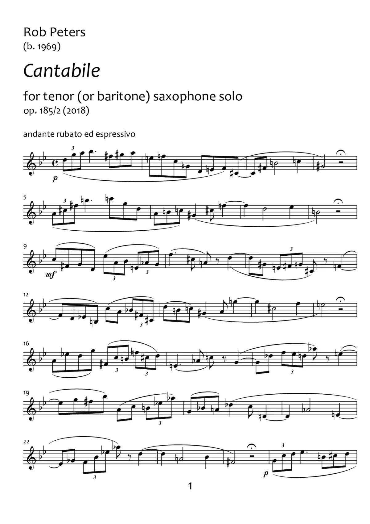 3 Pieces for Wind Instruments - Page 1