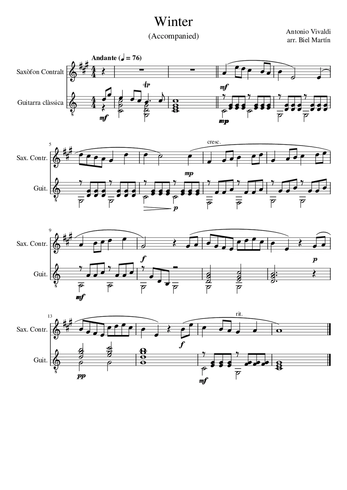 Le quattro stagioni - Page 1