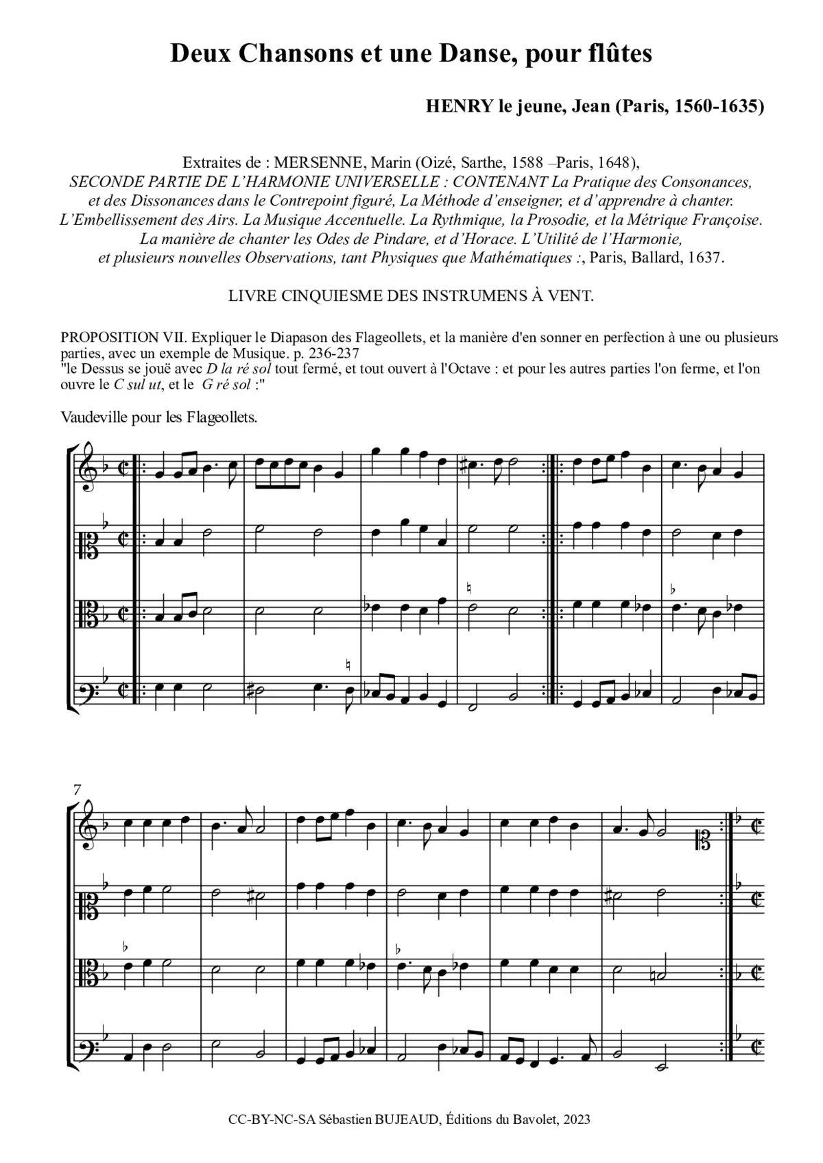 2 Songs and 1 Dance (for Flutes) - Page 1