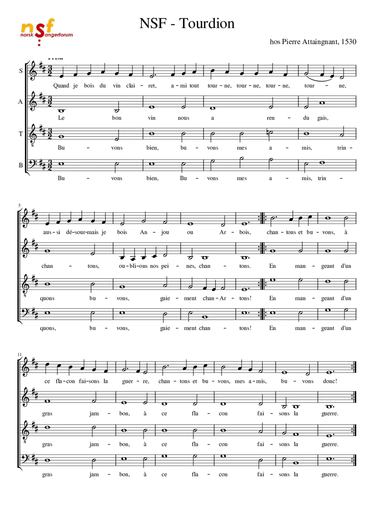 tourdion - Page 1