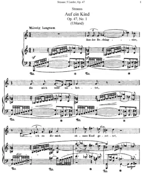 5 Lieder nach Gedichten von Ludwig Uhland