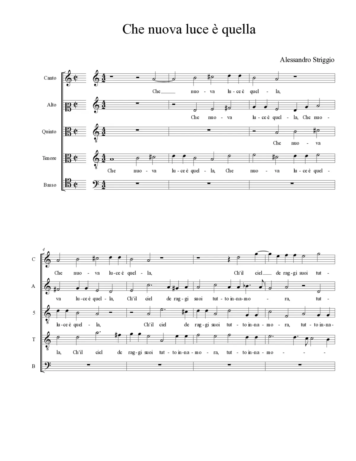 Che nuova luce è quella - Page 1