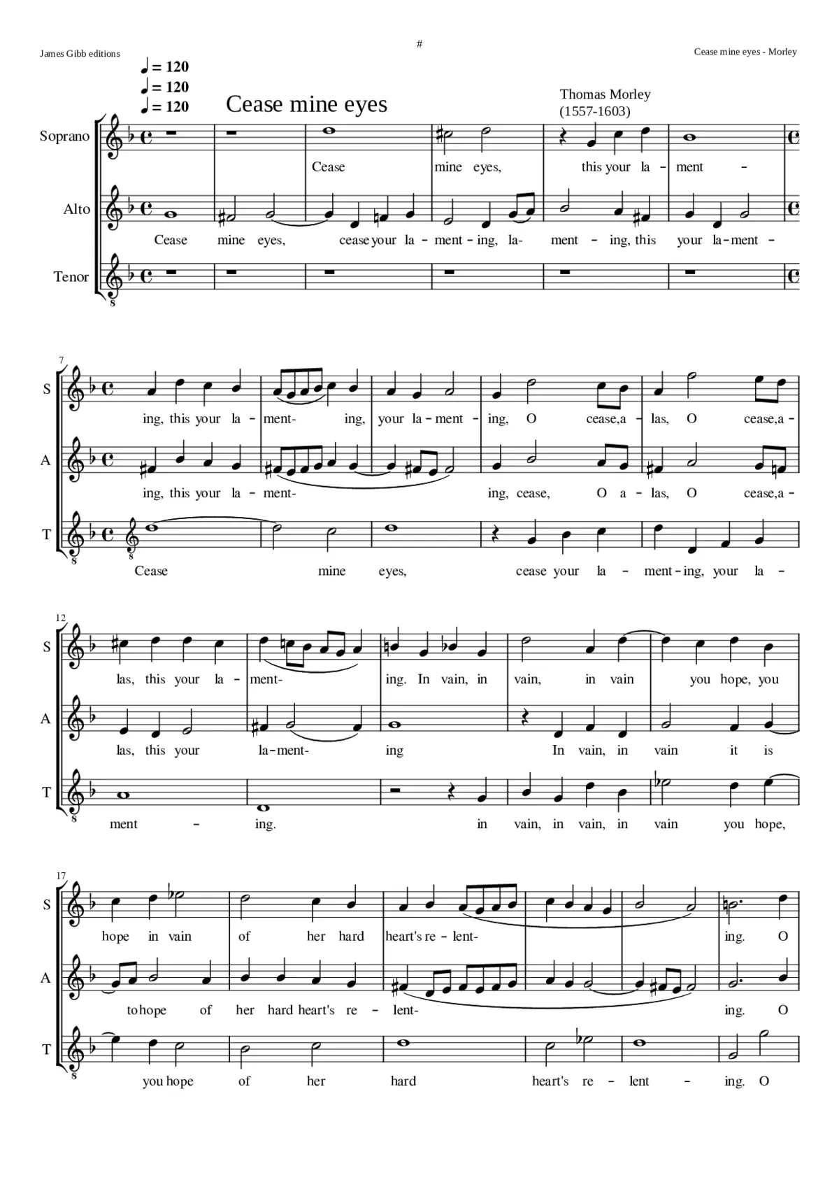 Cease mine eyes - Page 1